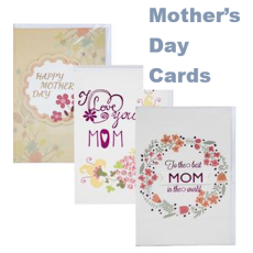 Mothers Day Greeting Card & Envelope - Assorted
